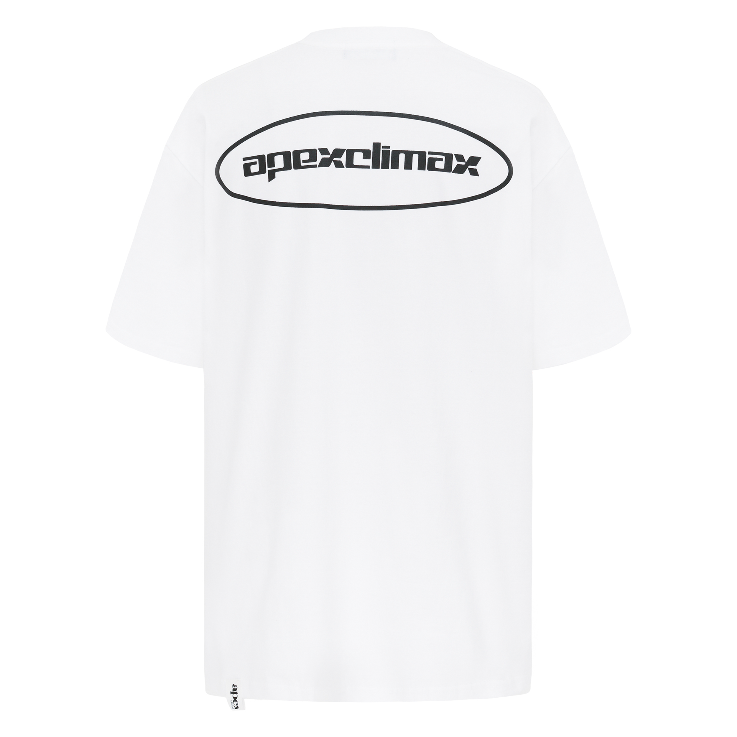 APEX BOLD CIRCULAR OVERSIZE T-SHIRT / WHITE