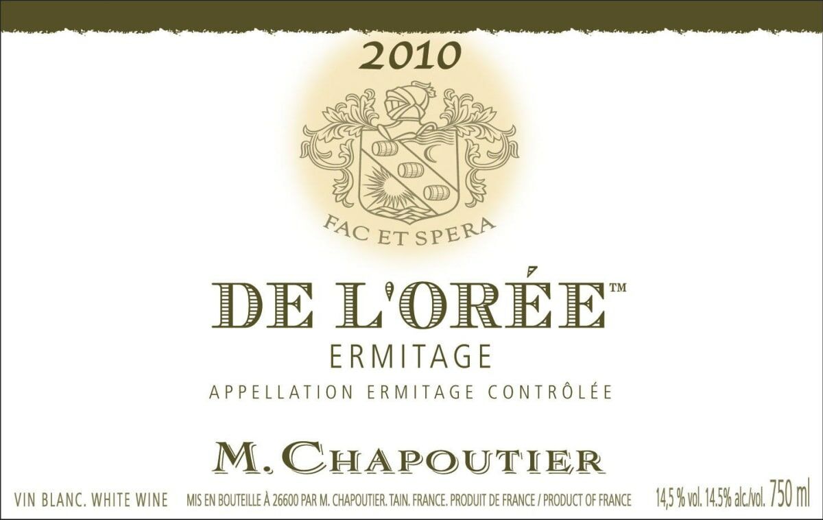 M. Chapoutier Ermitage de l'Oree Blanc 2010 (RP100)