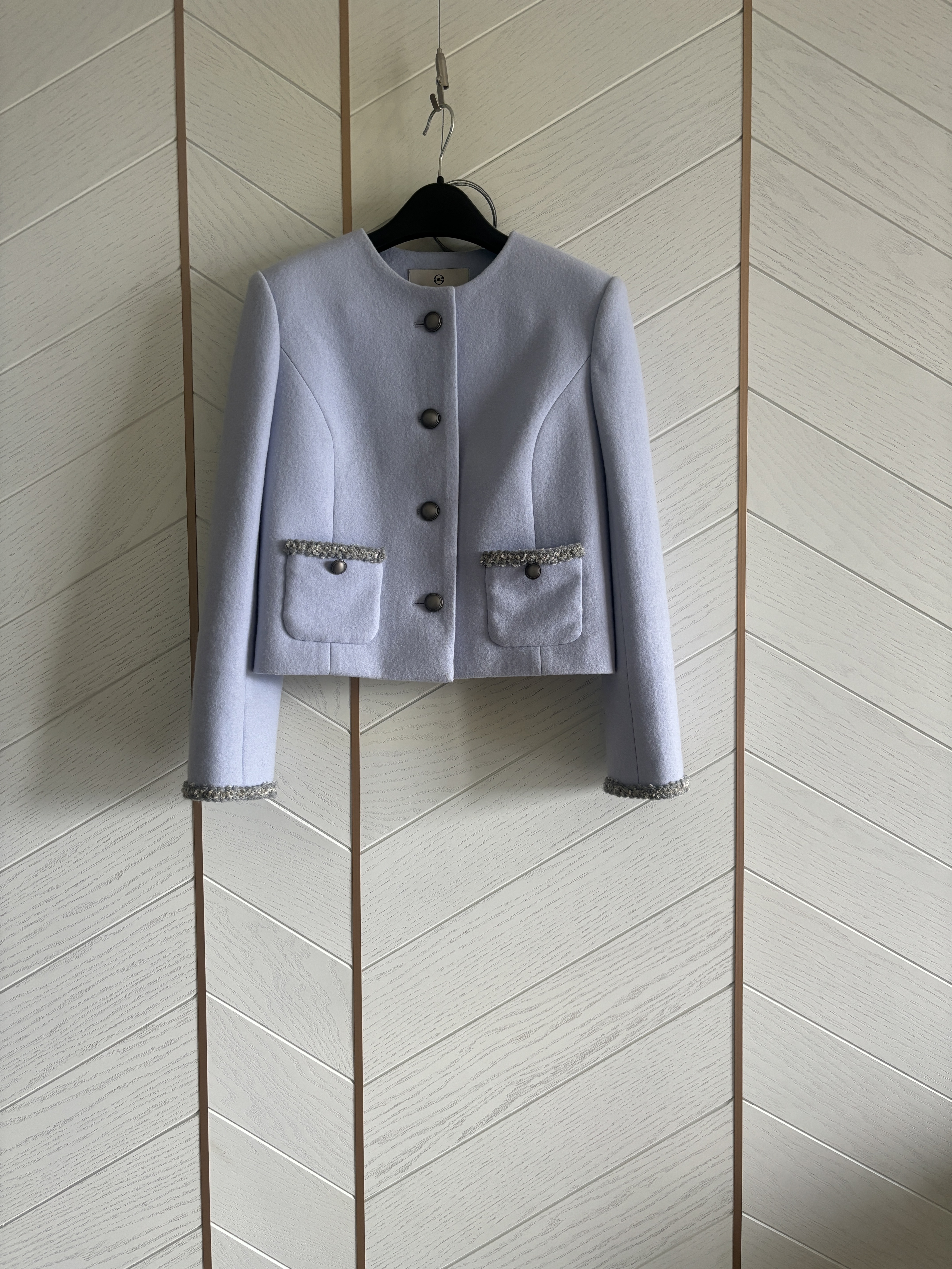 【訂製系列】圓領毛料外套 Wool Blazer