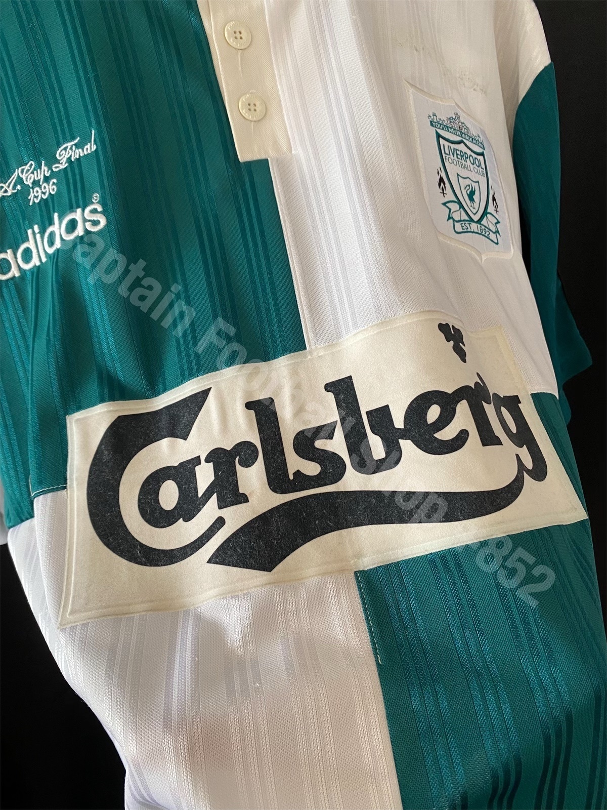 Liverpool 1995-1996 Adidas Away Shirt #17 MCMANAMAN