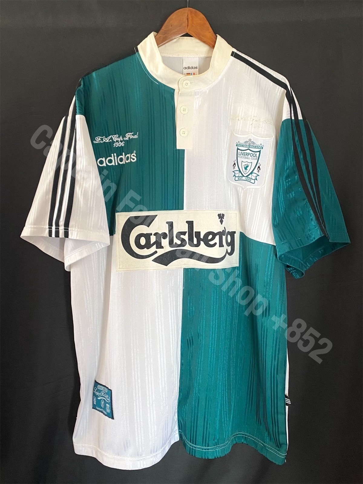 Liverpool 1995-1996 Adidas Away Shirt #17 MCMANAMAN