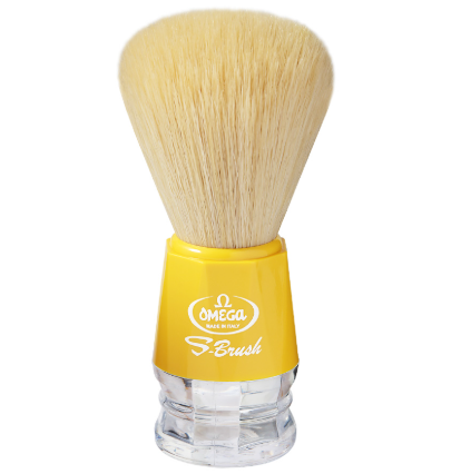 OMEGA S10018 合成纖維刮鬍刷 *黃
