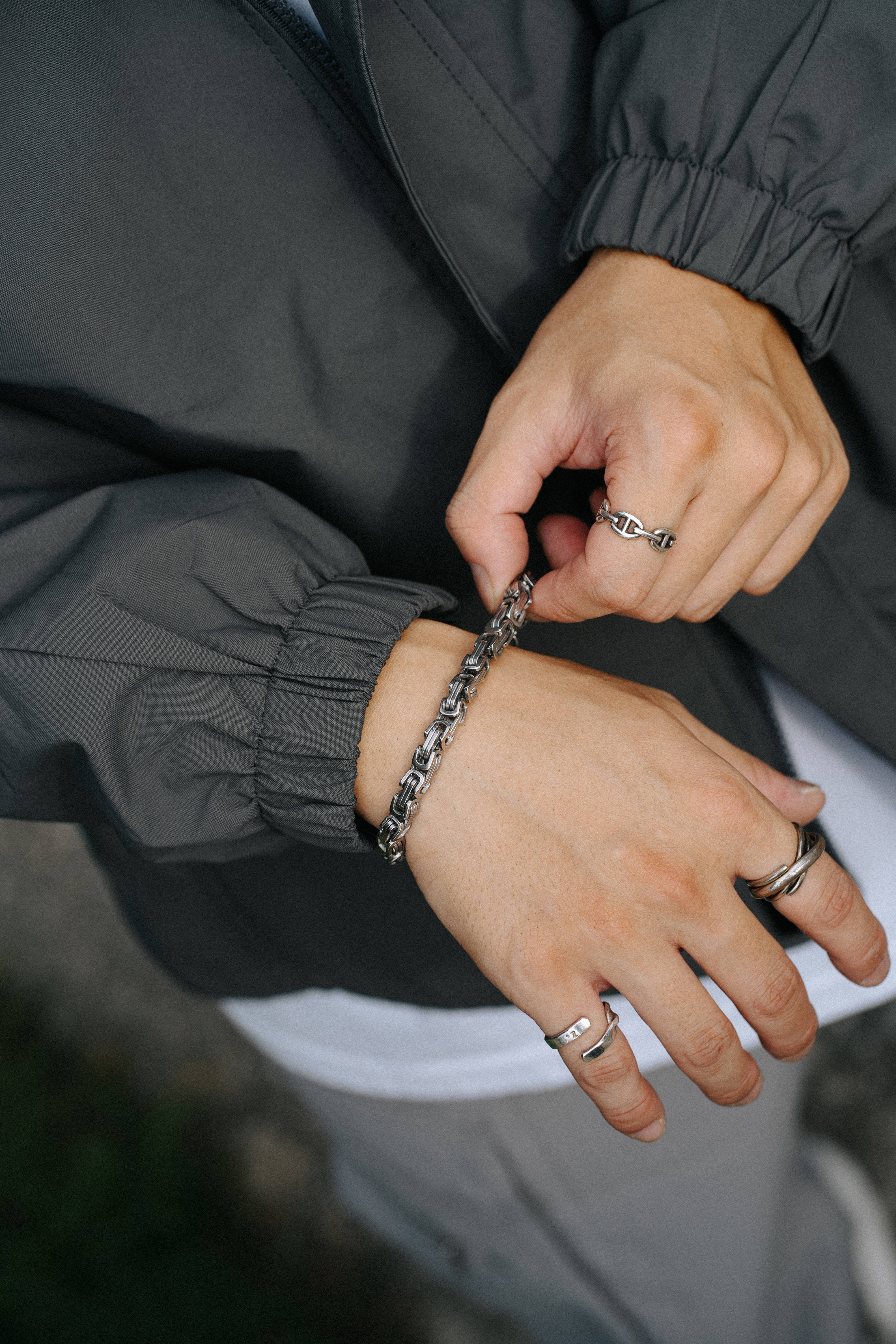 #現貨 (ACCB518) 鋼手鍊 霸氣帝王鍊