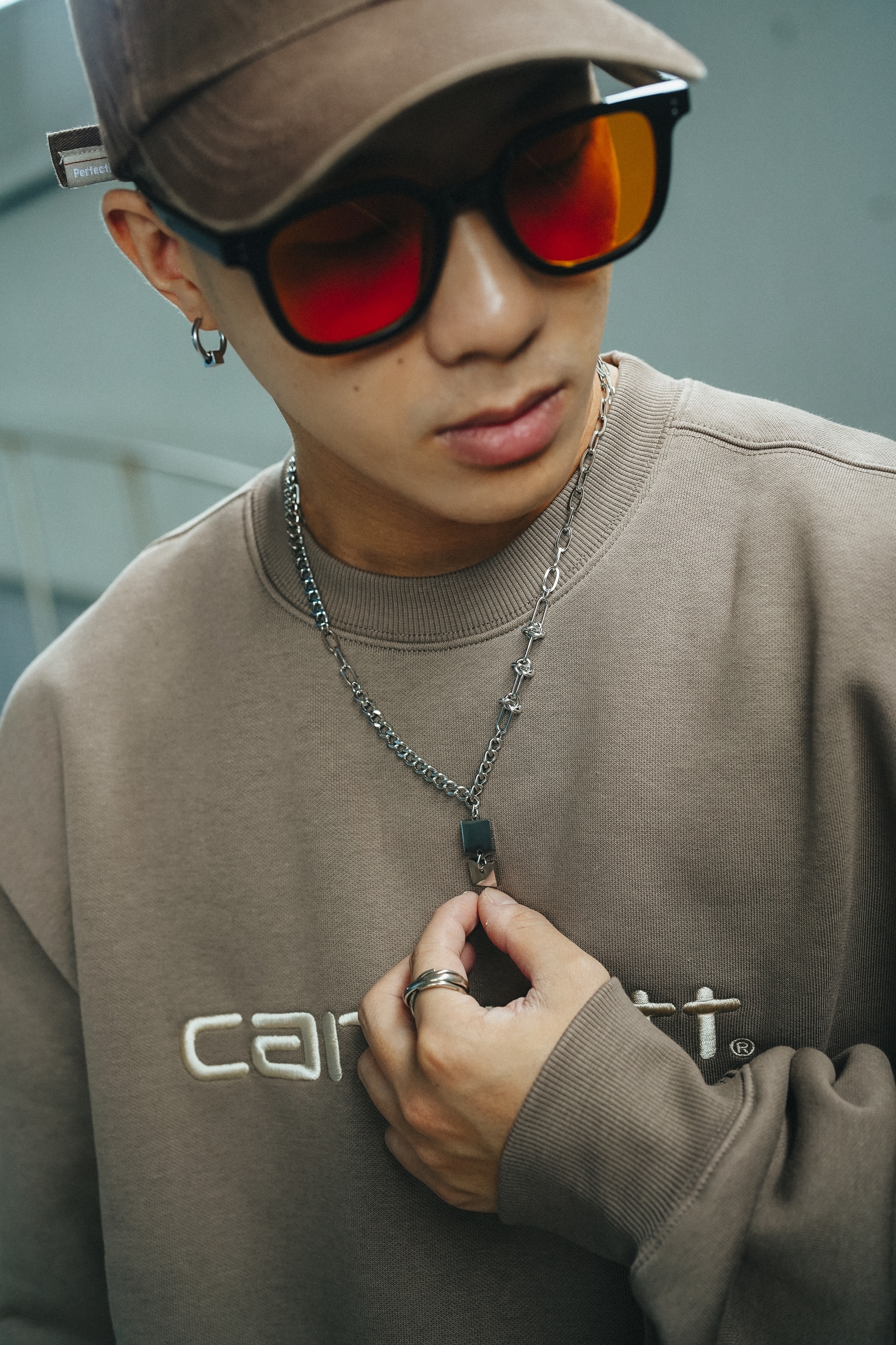 #現貨 (ACCN587) 鋼項鍊 斷牌拼接項鍊