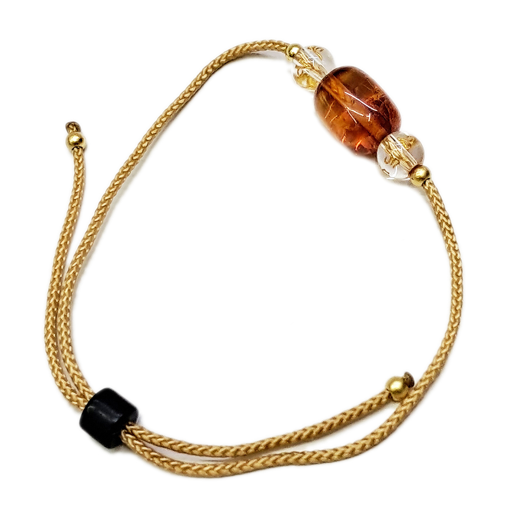 金絲琥珀&中國結手鍊 【十方】154241