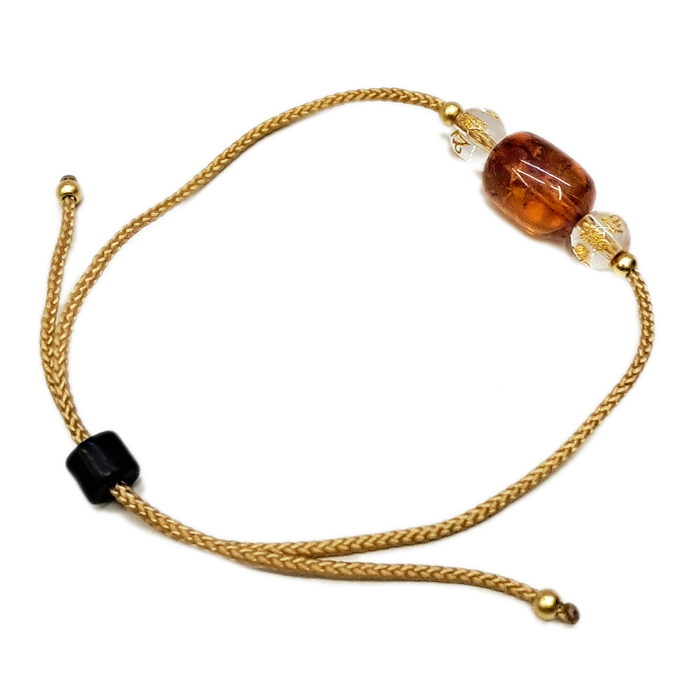 金絲琥珀&中國結手鍊 【十方】154241