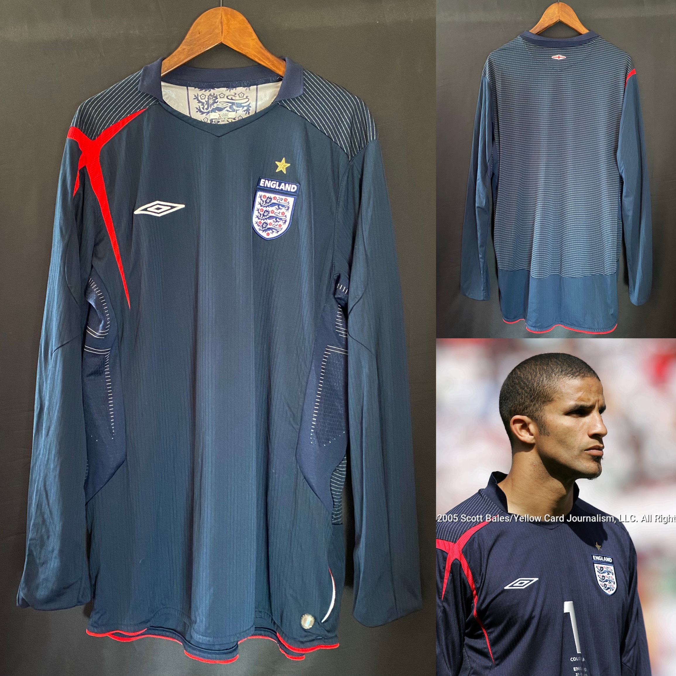 England 2005-2007 Umbro Goalkeeper Shirt