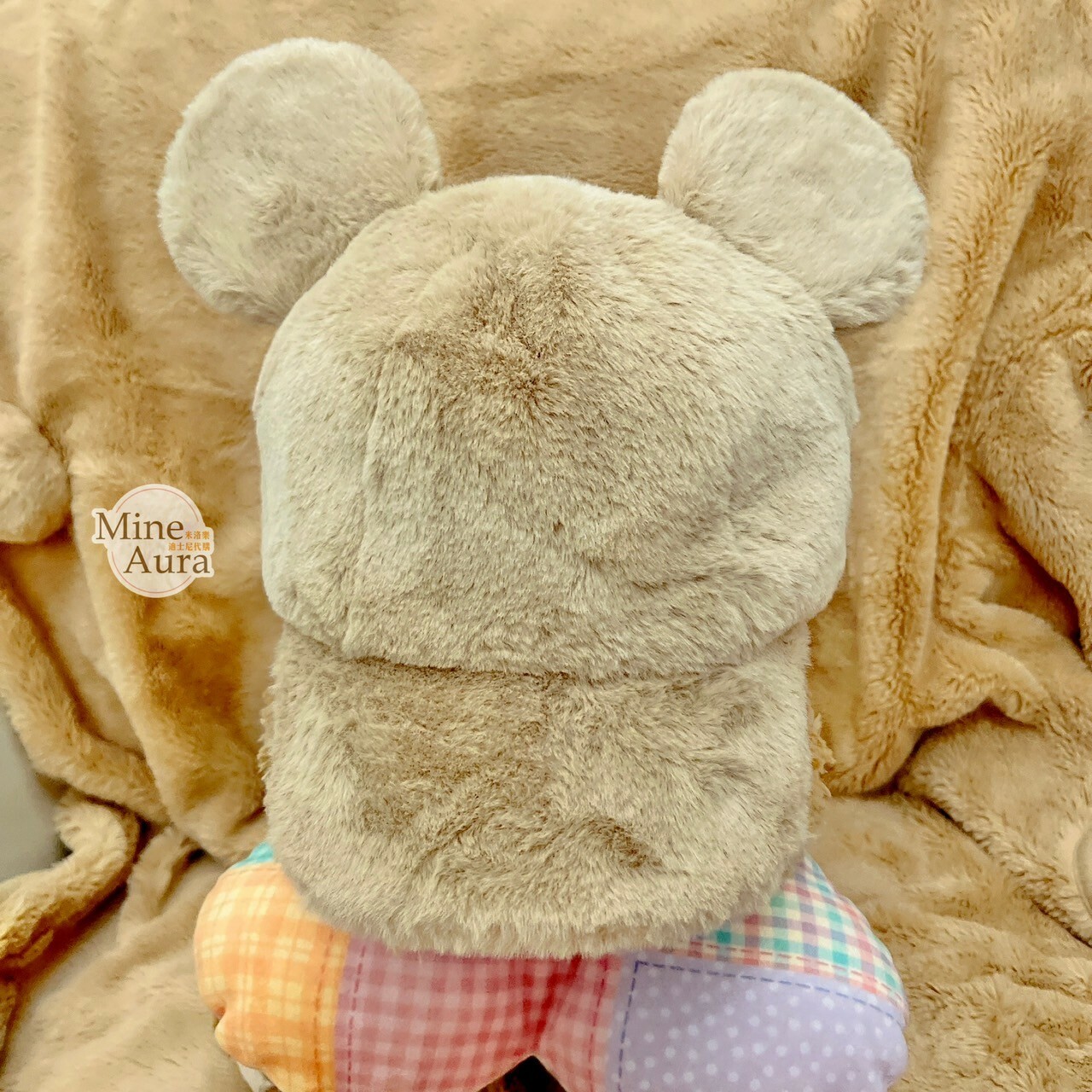 (現貨) 米奇 Mickey 立體耳朵造型 人造毛皮 棒球帽 帽子 -香港迪士尼樂園