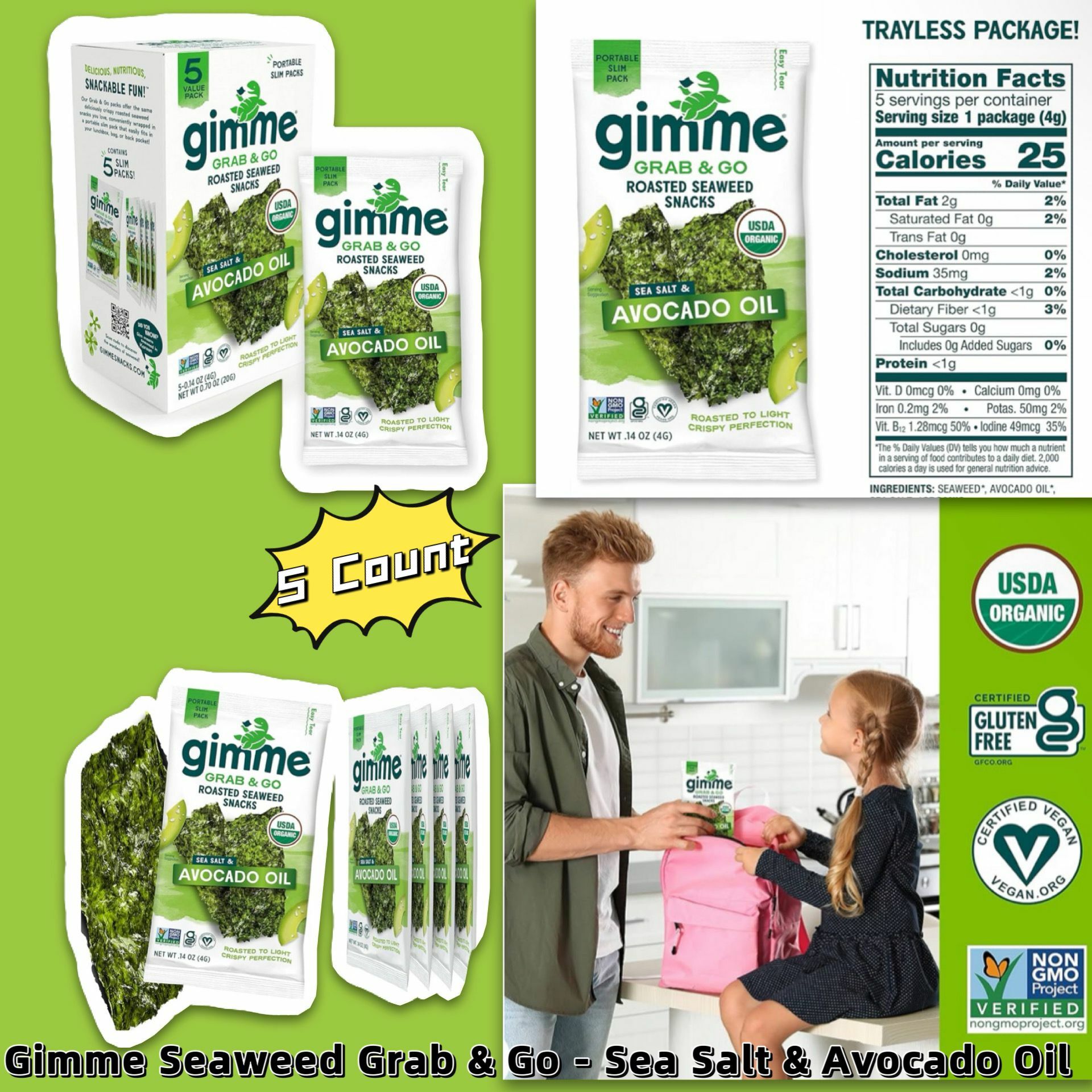 【預購】Gimme Seaweed G012013 海苔片