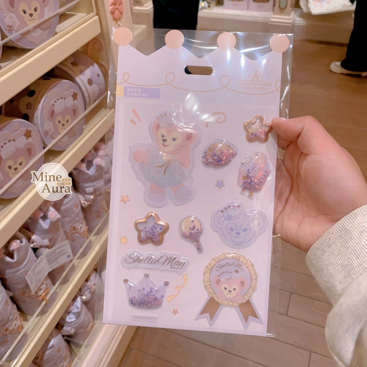 夢幻慶典系列 雪莉玫 ShellieMay DIY 裝飾 貼紙 -上海迪士尼樂園
