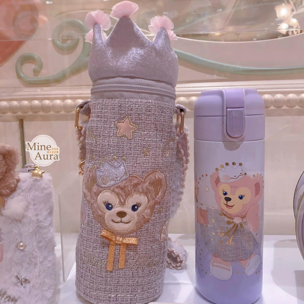 夢幻慶典系列 雪莉玫 ShellieMay 保溫瓶 水杯 + 造型杯套 -上海迪士尼樂園
