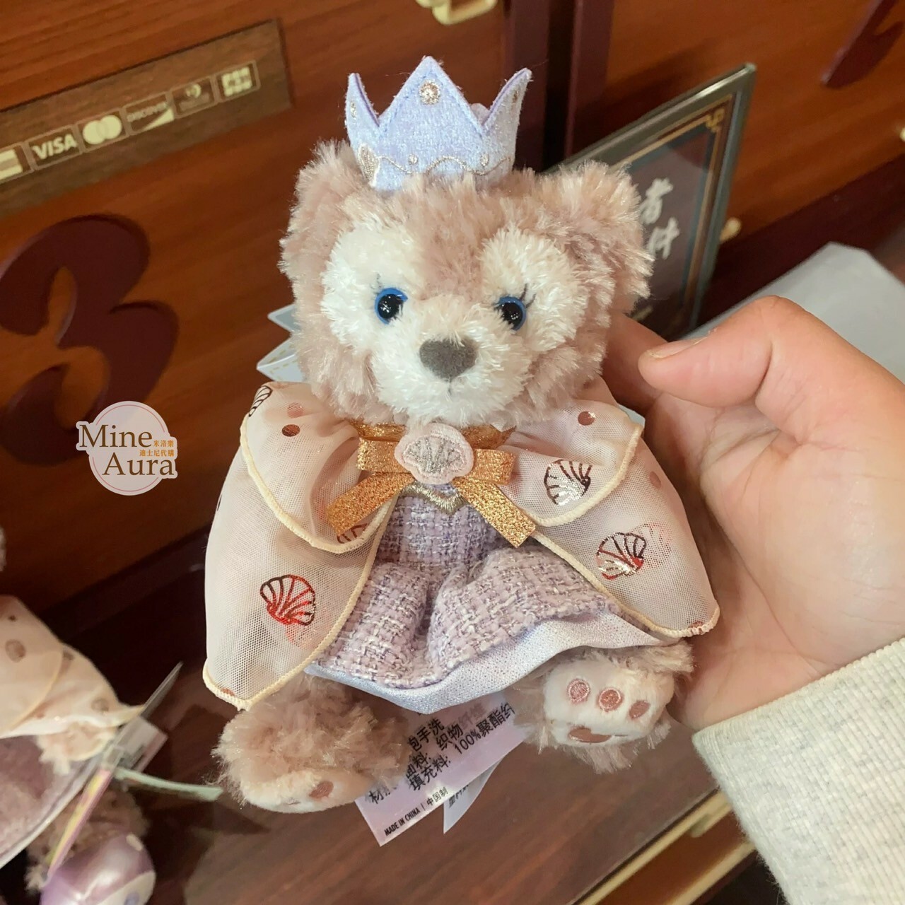 夢幻慶典系列 迷你寶寶系列 雪莉玫 ShellieMay 磁鐵 坐肩 絨毛 娃娃 公仔 -上海迪士尼樂園