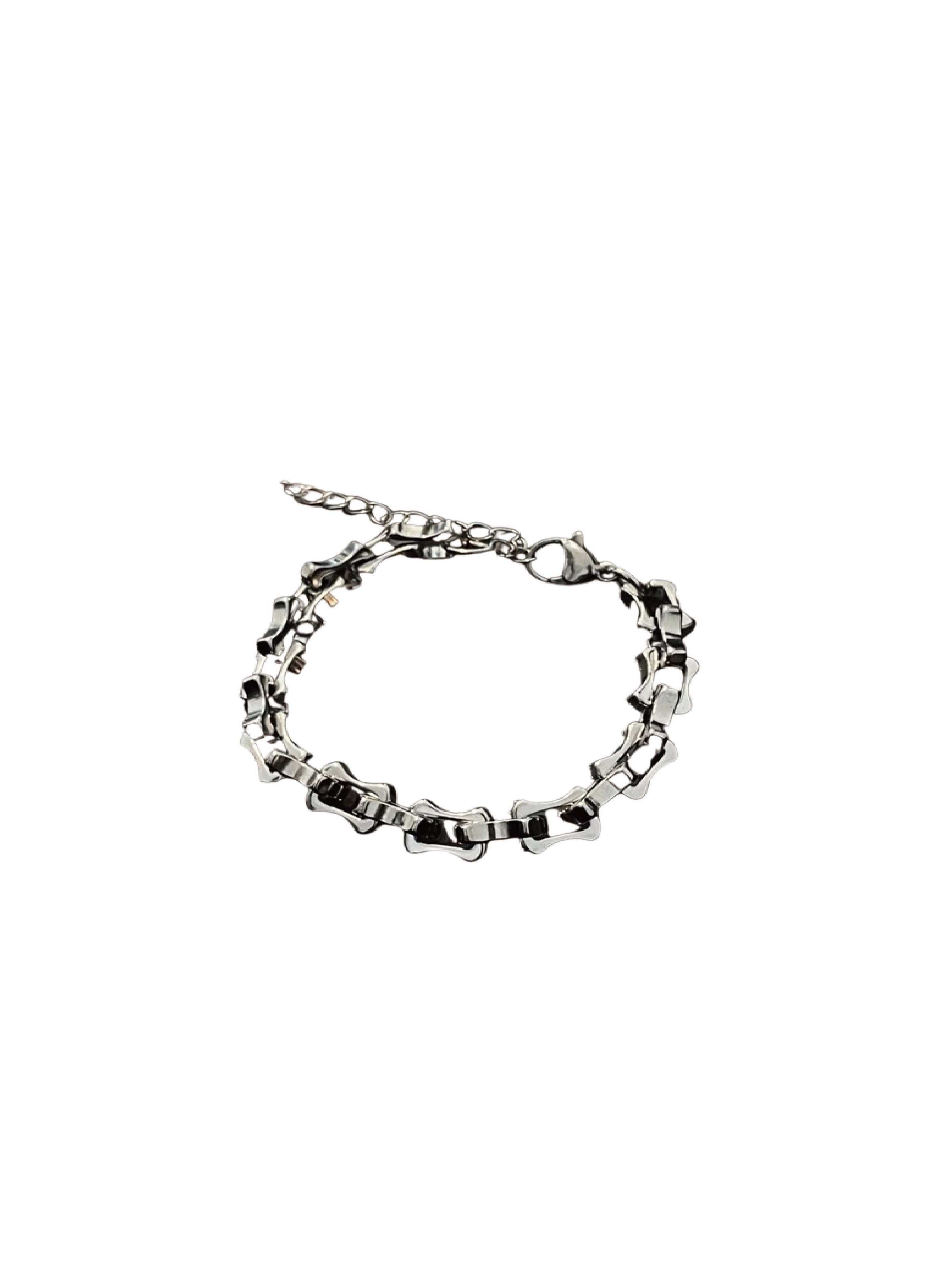 SIMPLEACTION accessories 鈦鋼寬版百搭簡約拼接手鏈