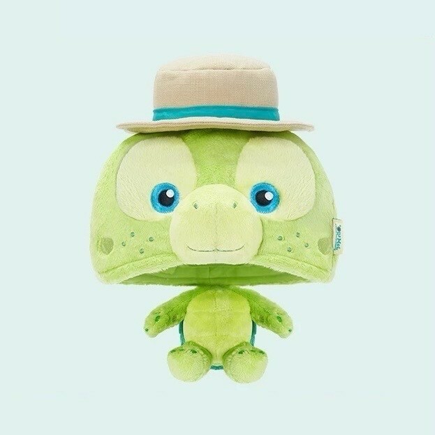 奧樂米拉 海龜 OluMel 大頭小身體絨毛 造型帽 帽子 頭套 -上海迪士尼樂園