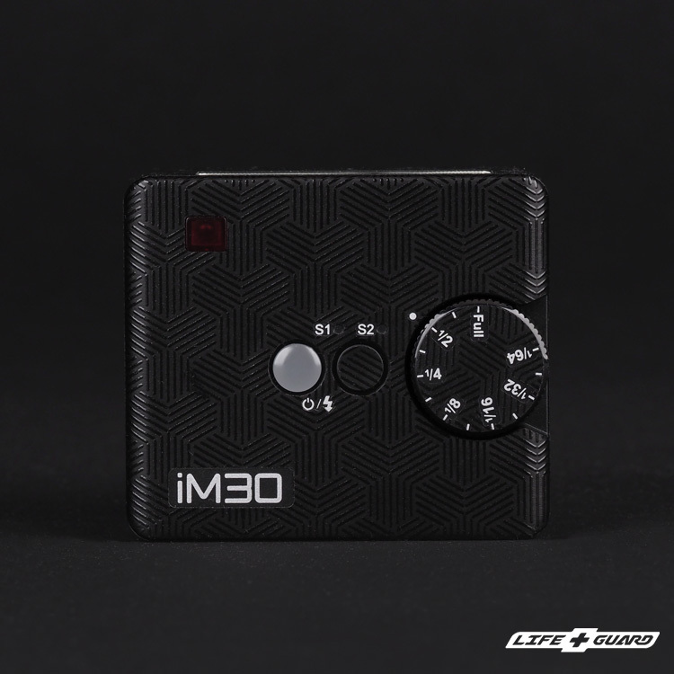 LIFE+GUARD 相機貼膜正面示意，專業開版適用於 Godox iM30