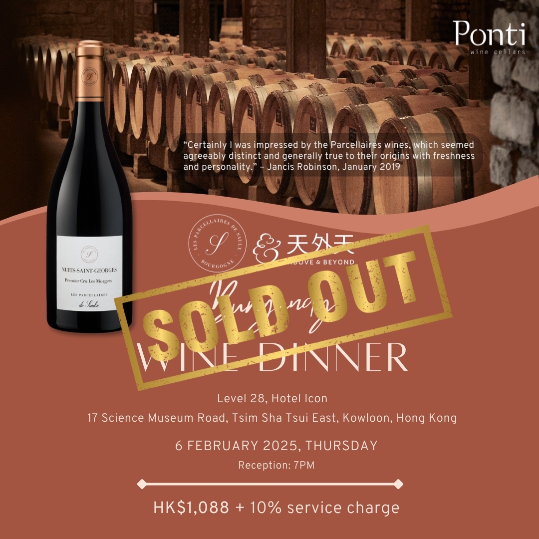 Les Parcellaires de Saulx Wine Dinner at Above & Beyond (6th February, Thursday)