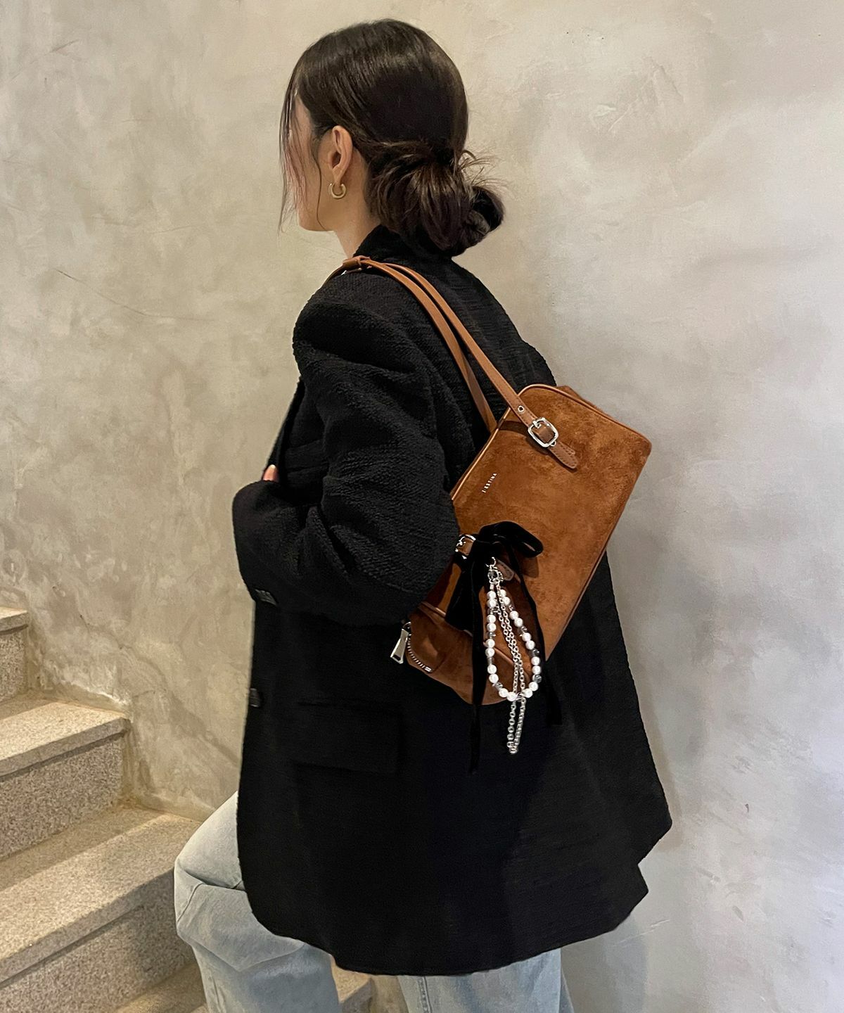 J.estina VERO SUEDE MD Shoulder Bag