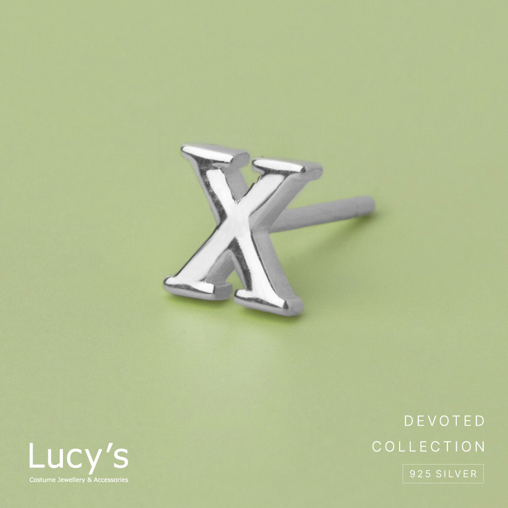 純銀字母系列 | 925純銀 X 單支耳環 (95879)