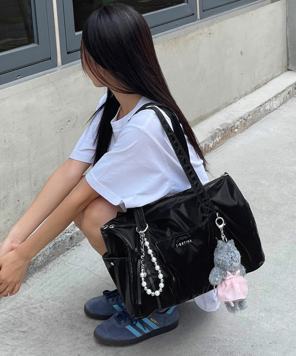【J.ESTINA】韓国人気新作★ BALLO MD Boston Shoulder Bag J ESTINA BALLO MD Boston Shoulder Bag