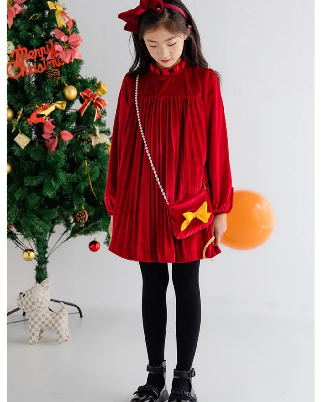 紅絲絨名媛洋裝