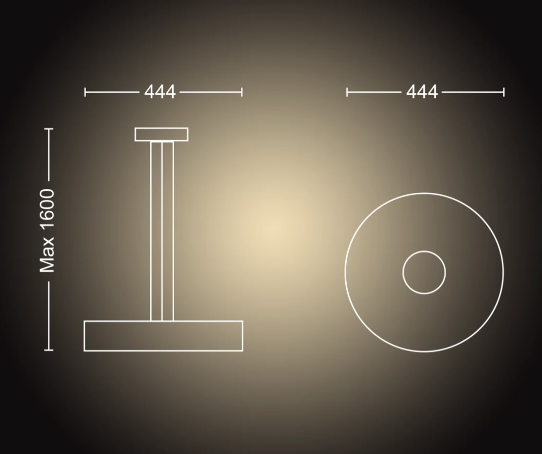 Fair Hue pendant white 1x33.5W 24V