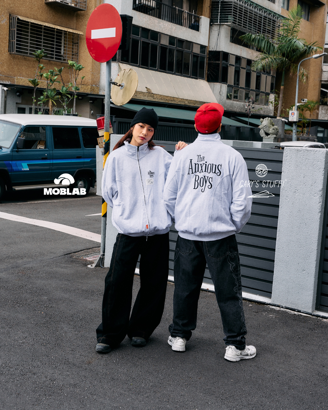 MOBLAB x gary_stuff "The Anxious Boys" Embroidered Jacket