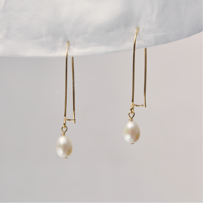 E1860 | 14kgf 淡水珍珠耳環