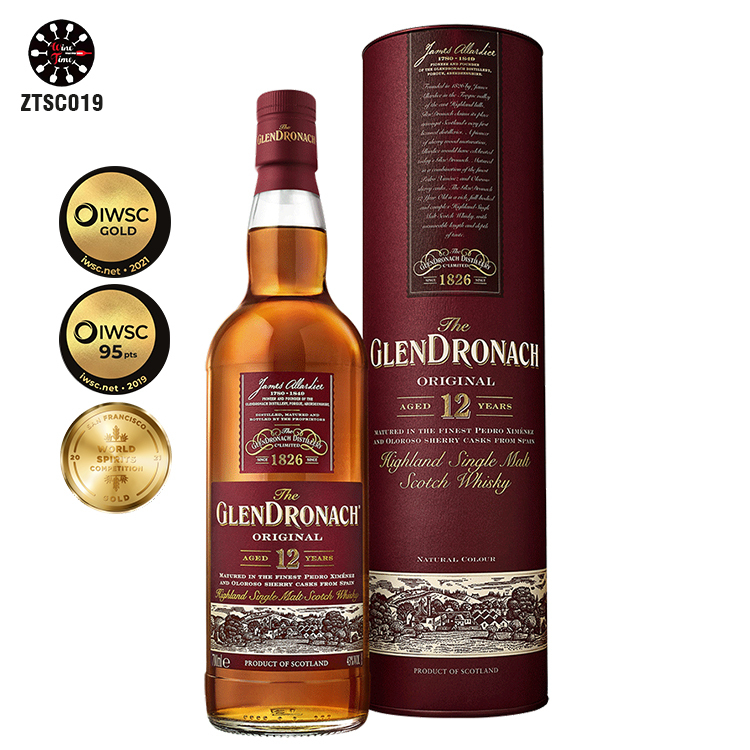 GlenDronach Original Aged 12 Years (紅色圓鐵盒) 格蘭多納12年單一麥芽威士忌 700ml
