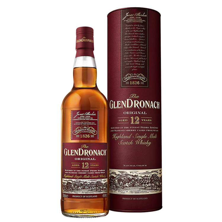GlenDronach Original Aged 12 Years (紅色圓鐵盒) 格蘭多納12年單一麥芽威士忌 700ml