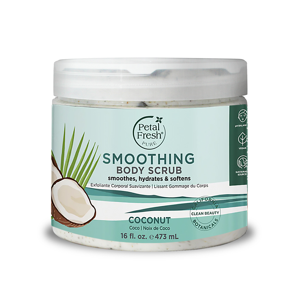【Petal Fresh沛特斯】椰油可可身體去角質淨白霜 16oz/473ml
