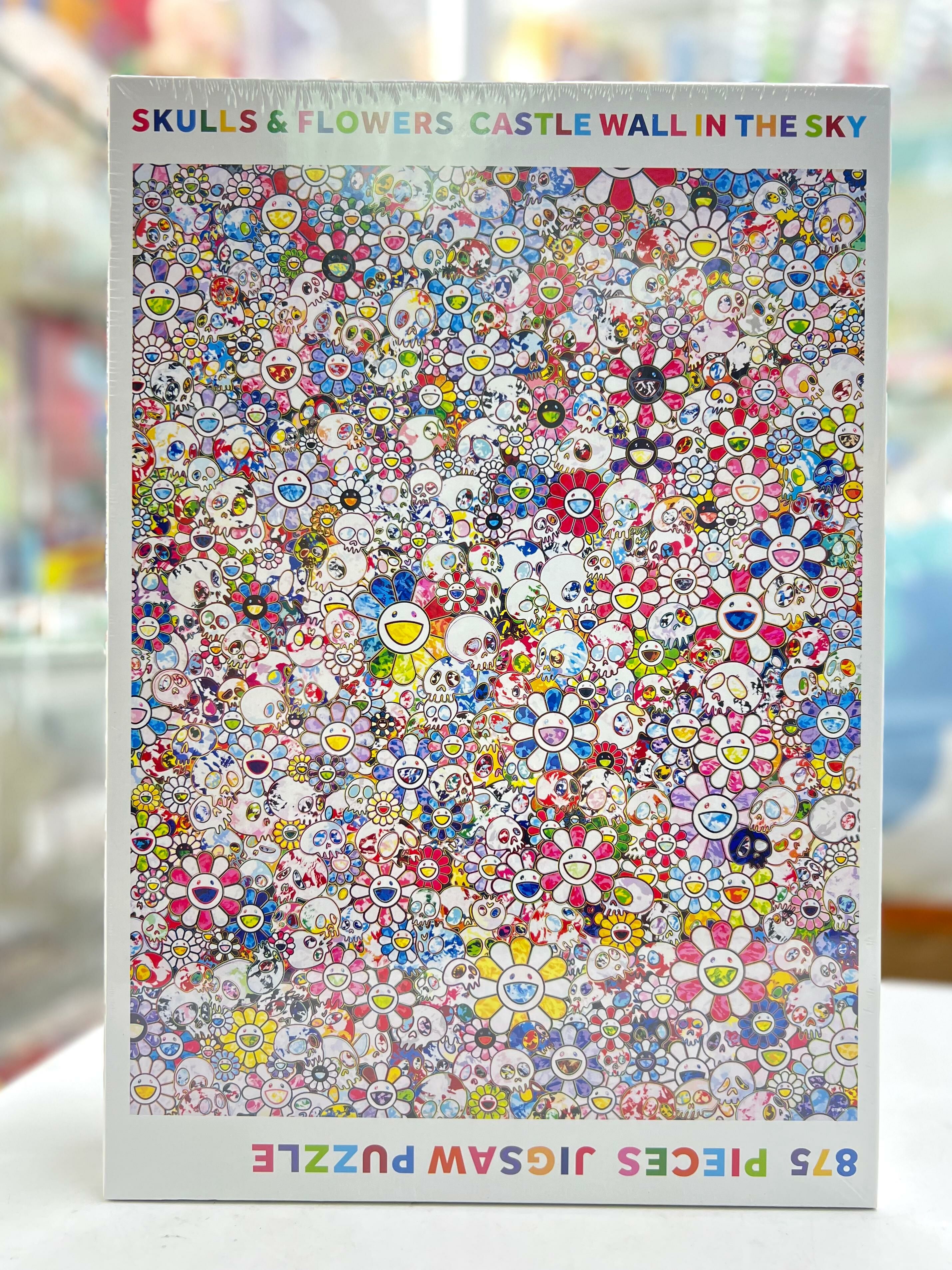 Skulls & Flower Castle Wall In The Sky 875 pieces Jigsaw Puzzle