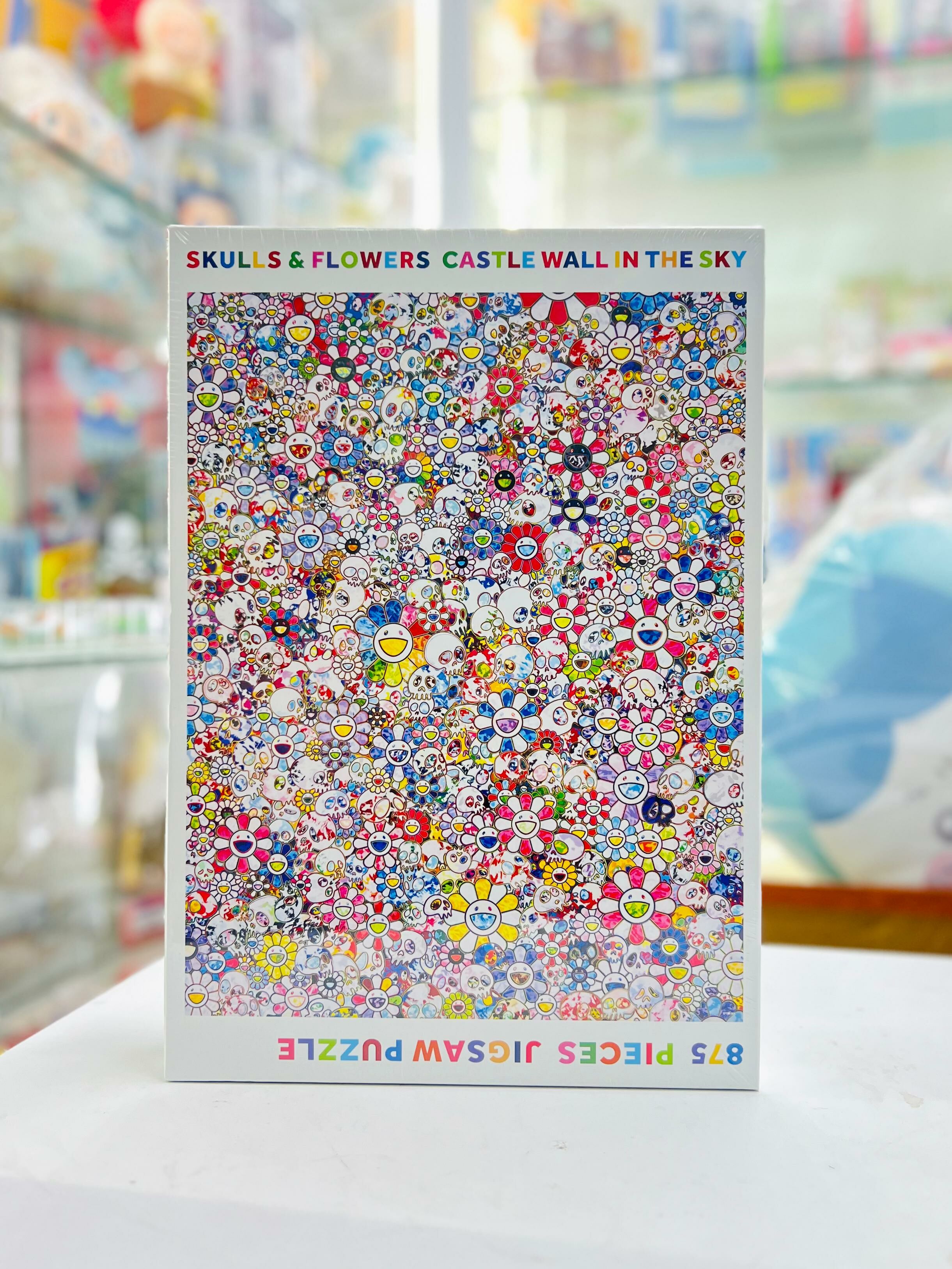 Skulls & Flower Castle Wall In The Sky 875 pieces Jigsaw Puzzle