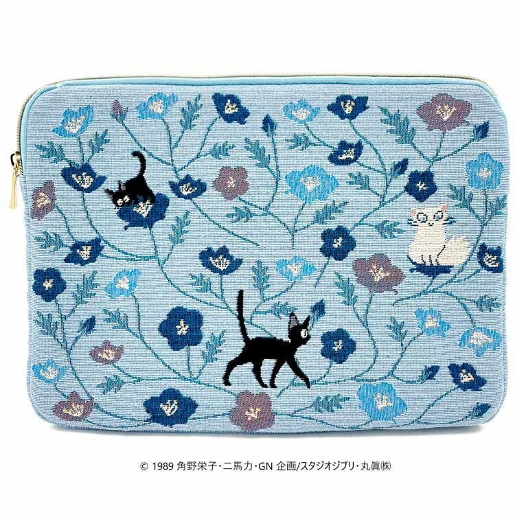 戈布蘭織多用途收納包 魔女宅急便 青色的毛毯