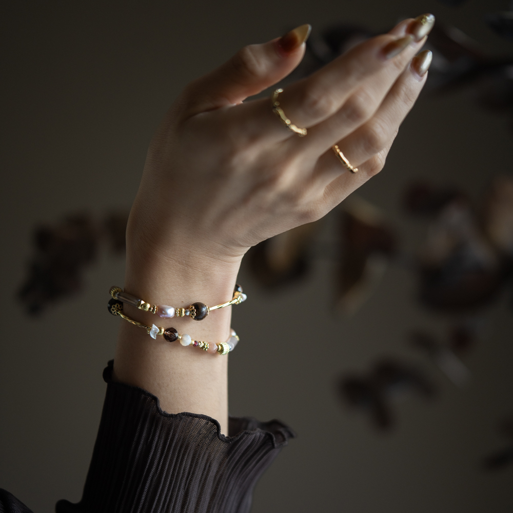 Crystal bracelet｜C1684- Gilded Waltz