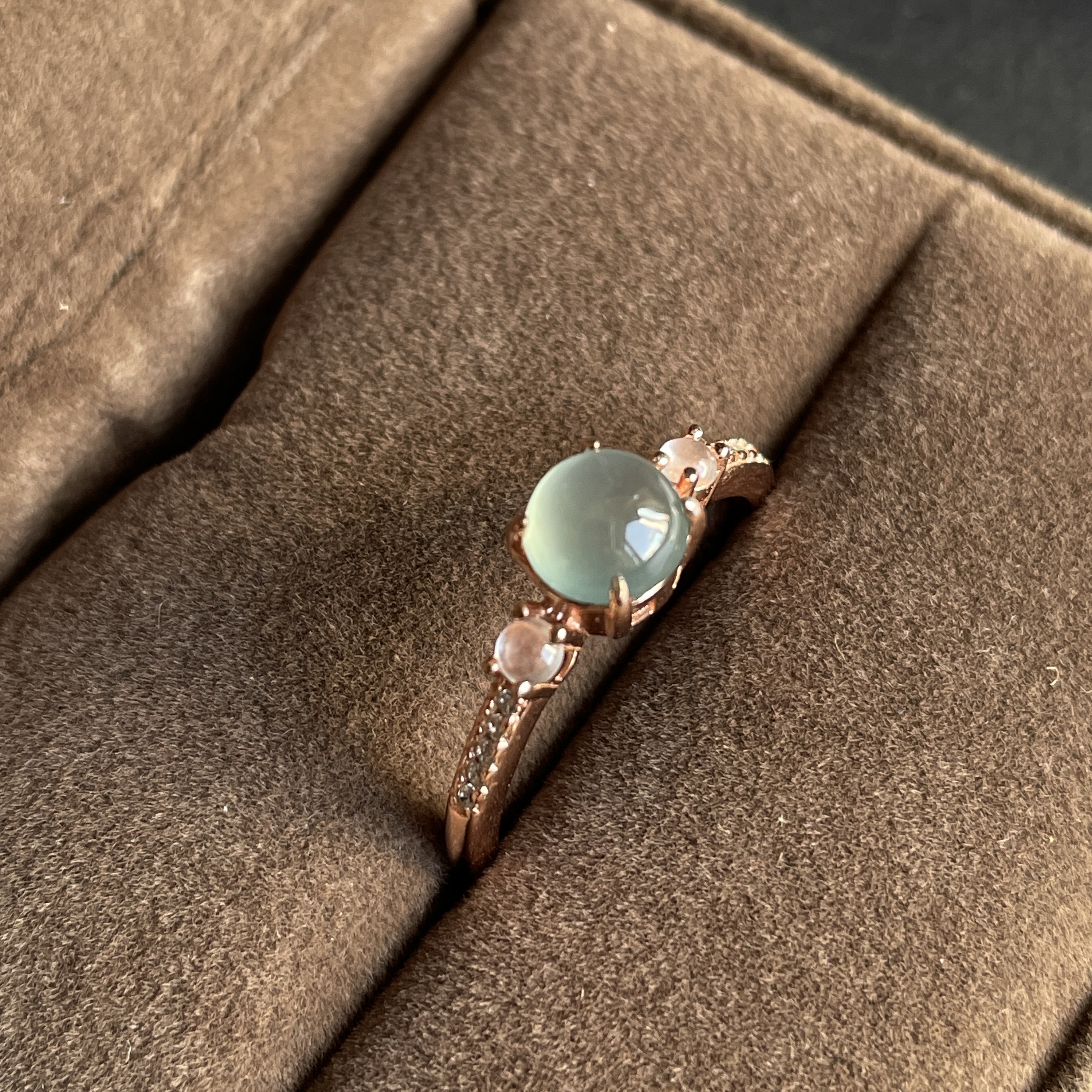 J2176 翡翠銀鑲戒指