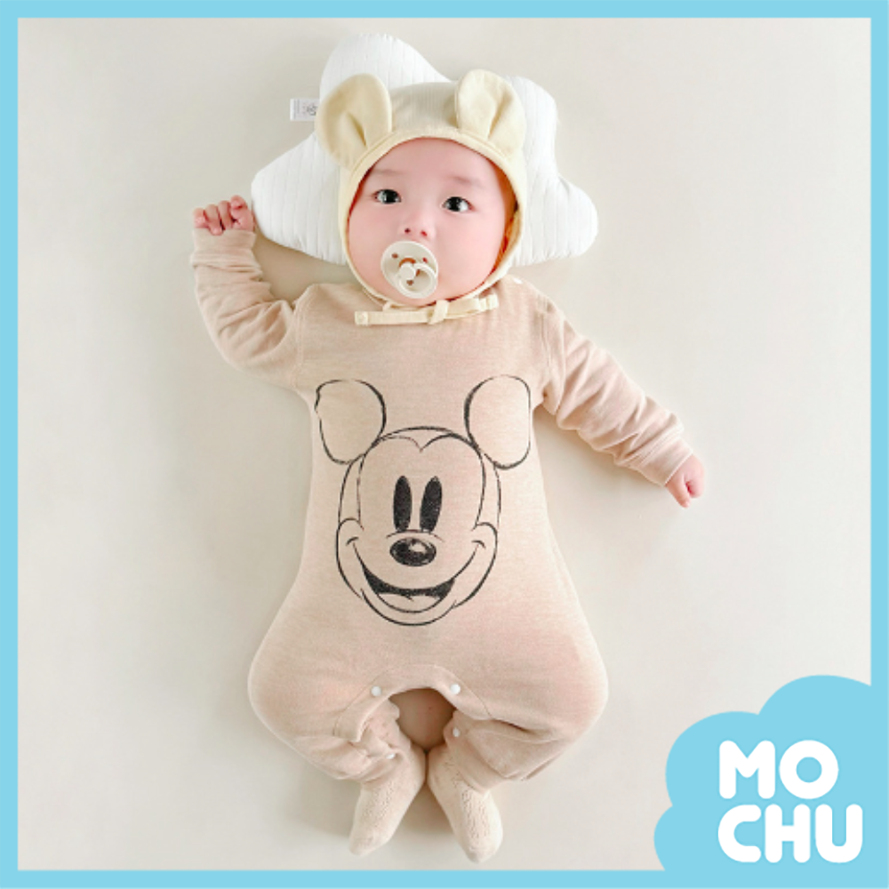 素描米奇羊毛蠶絲連身衣