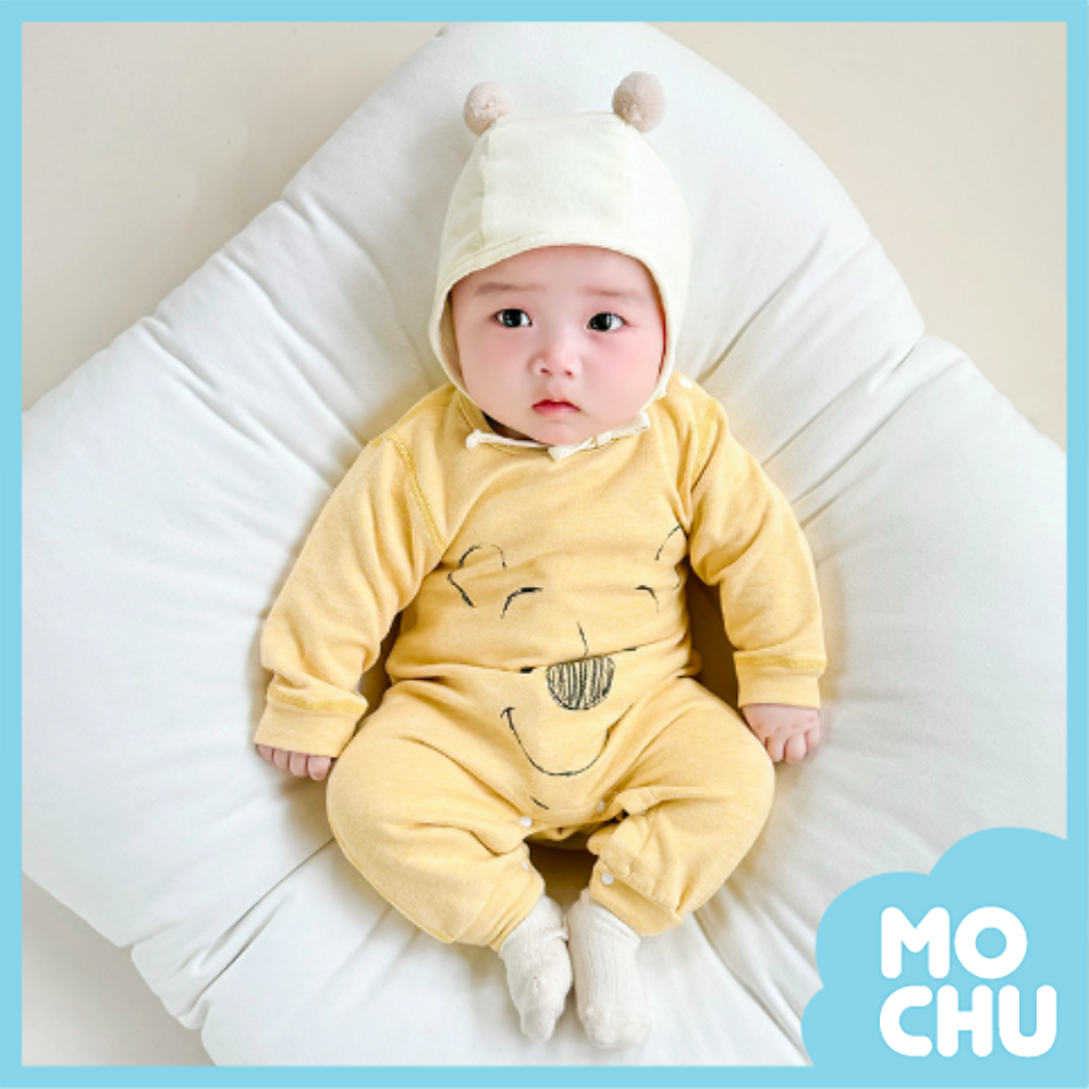 素描維尼熊羊毛蠶絲連身衣