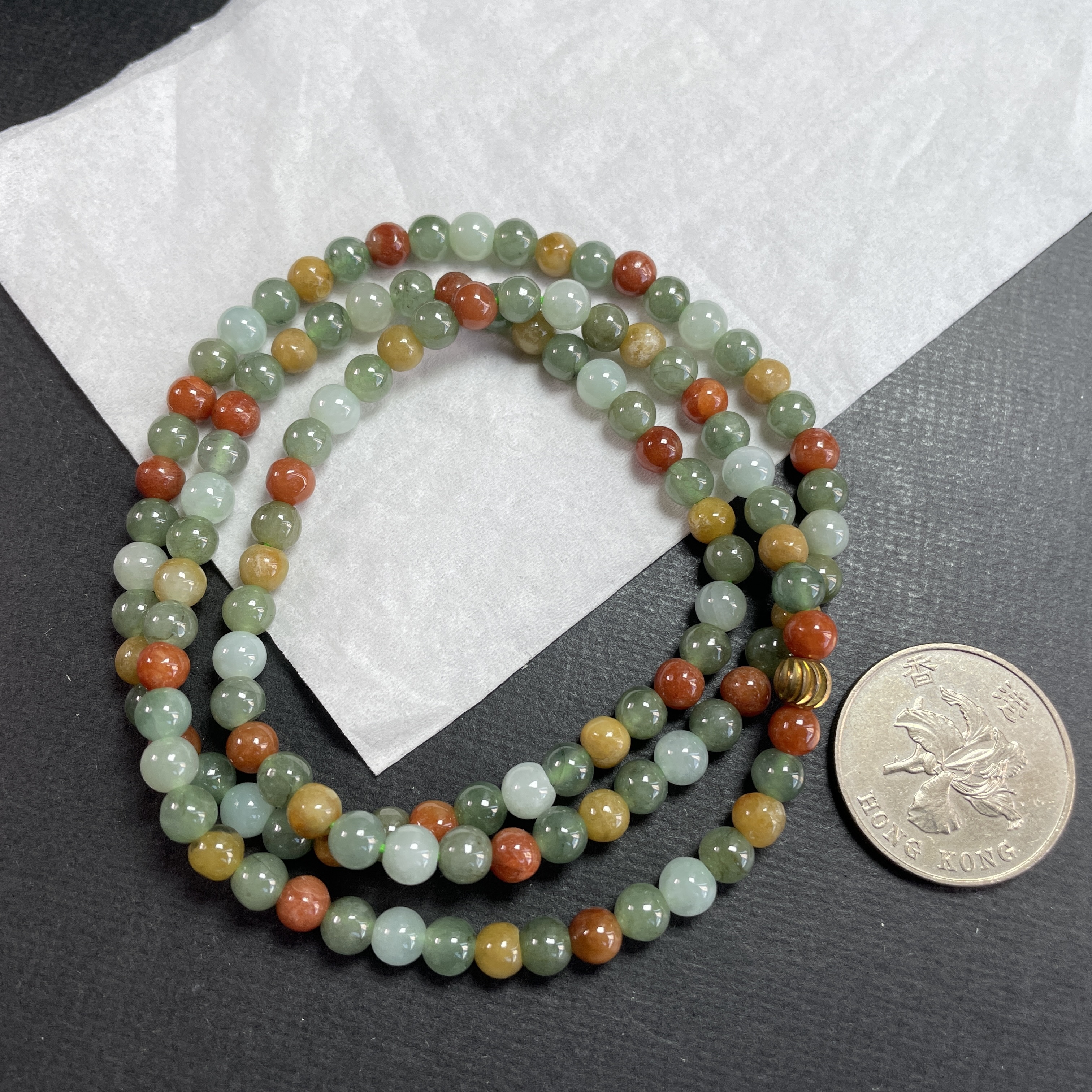 J2230 翡翠多寶珠鏈 (5.5mm直徑)