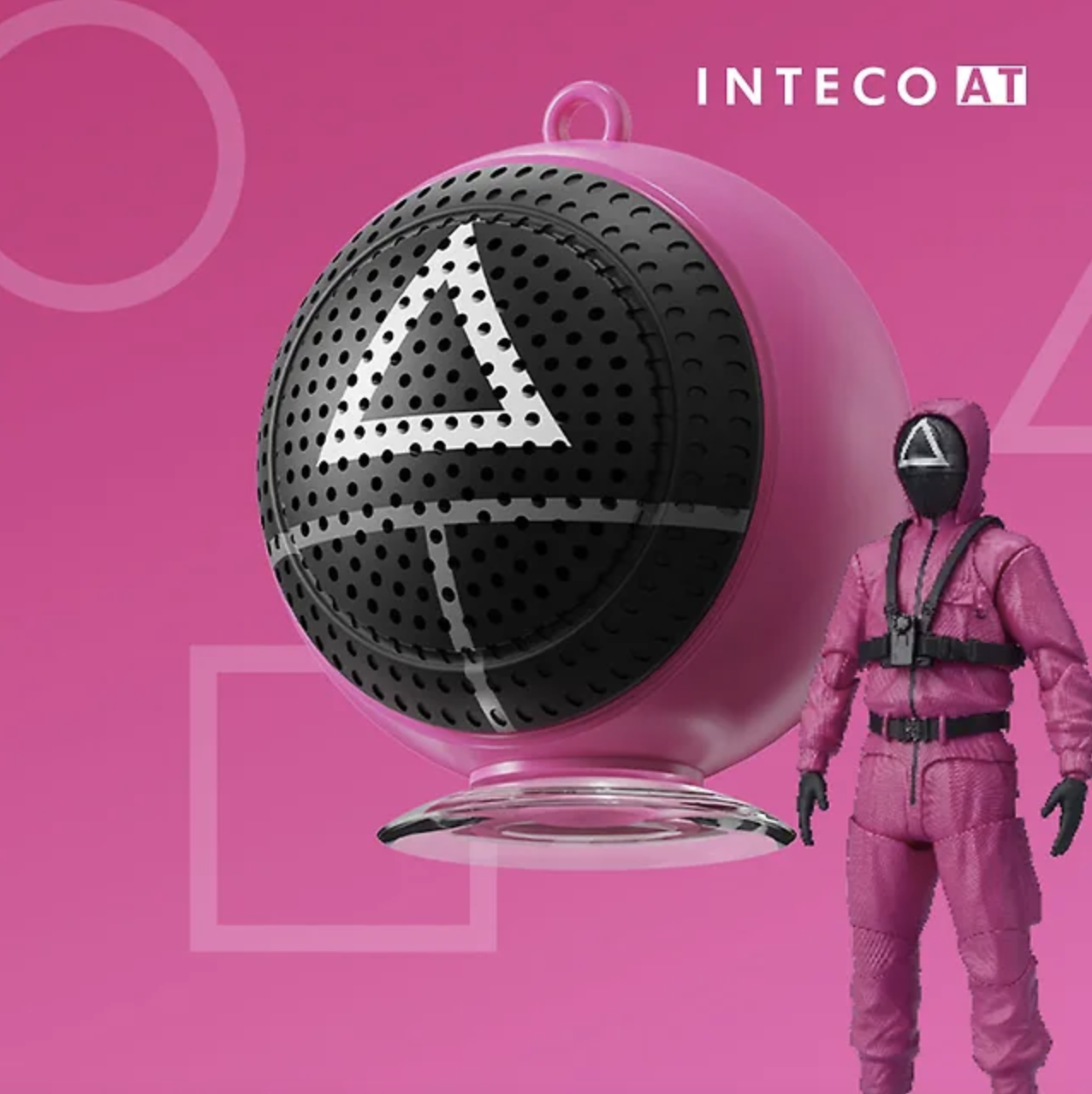 Squid Game 2 x INTECO AT Pink Soldier Bluetooth Speaker