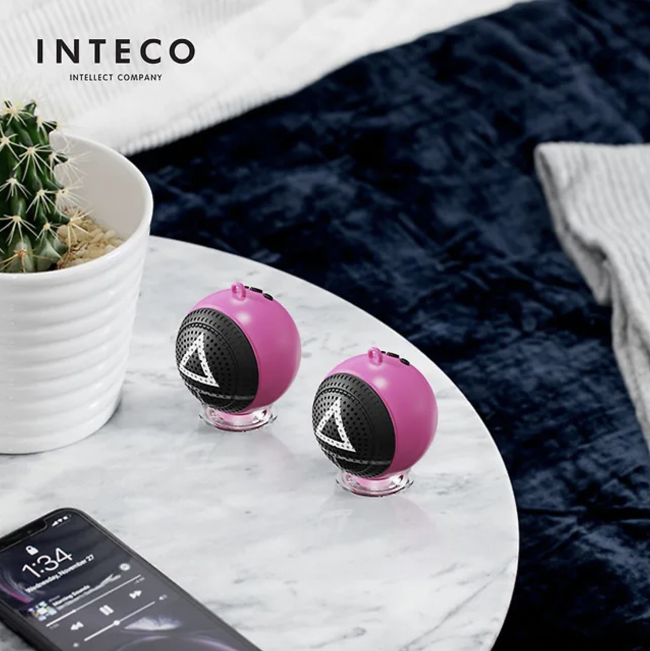 Squid Game 2 x INTECO AT Pink Soldier Bluetooth Speaker