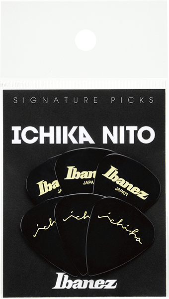 Ibanez Ibanez P1000ICHI-BK Picks 0.8mm 吉他彈片 Ichika Nito簽名款 六片裝 — 三峽吉他 / Bass｜YA! 玩音樂