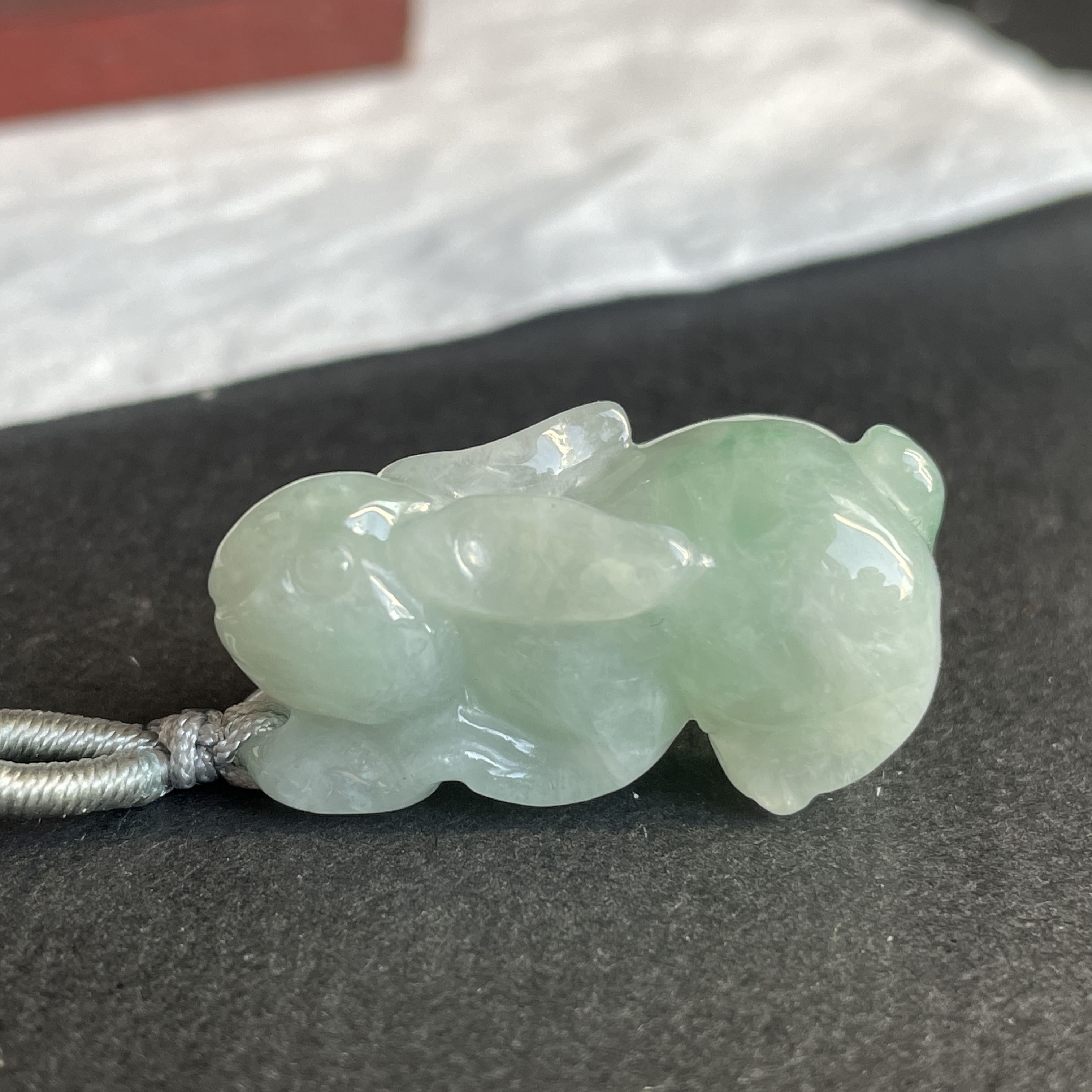 翡翠冰飄綠兔子吊墜,天然翡翠A玉, 緬甸玉, Jade, Jadeite