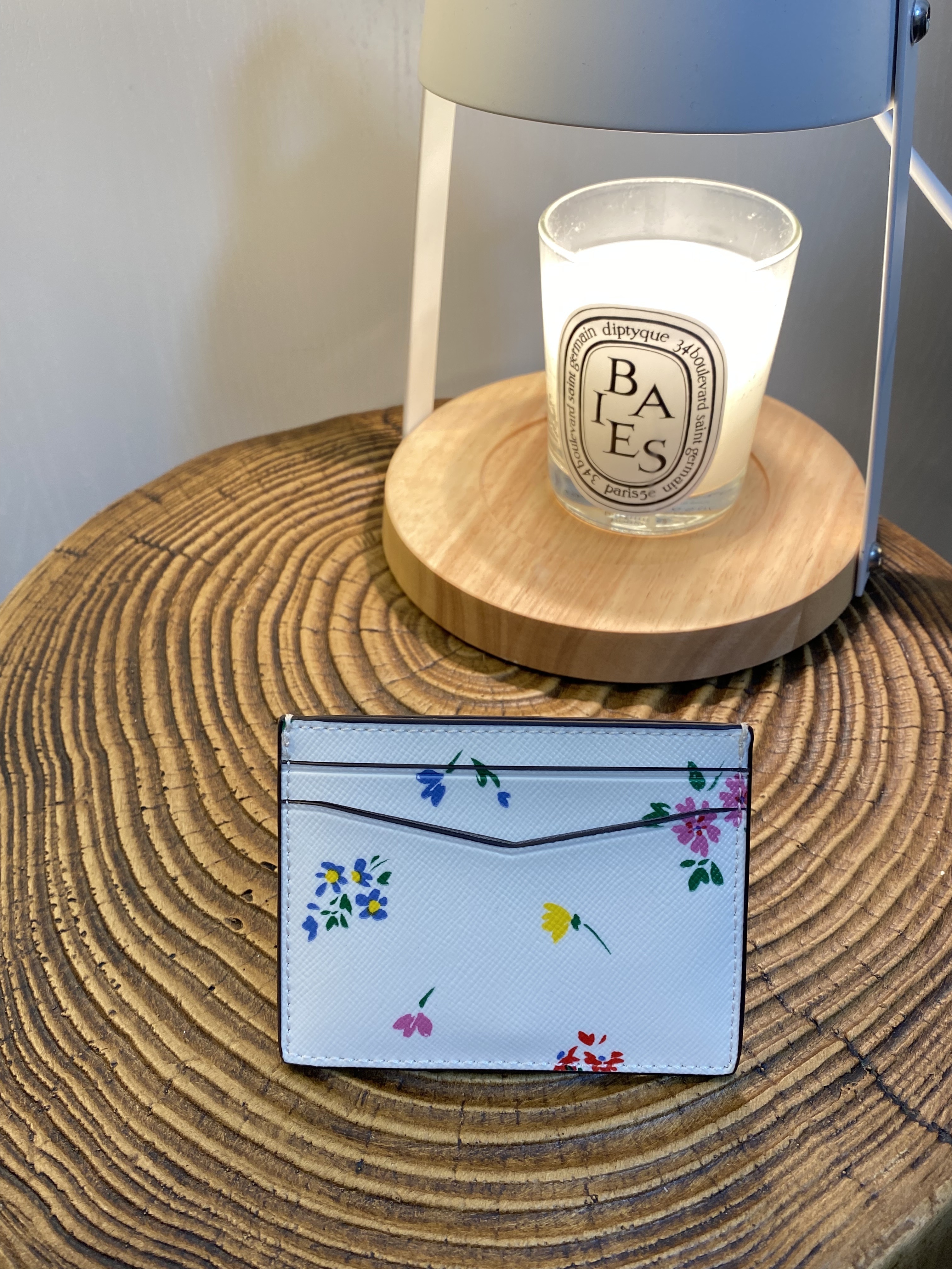 美國現貨 Kate Spade Staci Garden Bouquet Card Holder - Cream