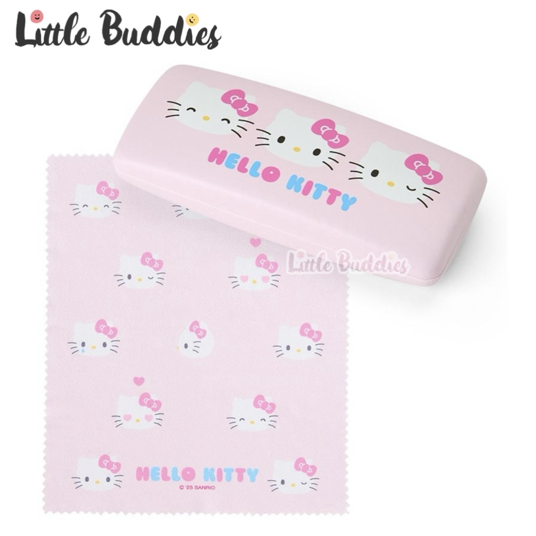日本 Sanrio 表情款眼鏡盒連眼鏡布 新生活系列