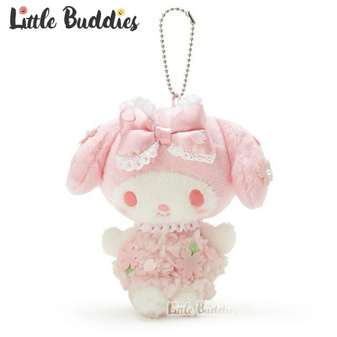 日本 Sanrio 粉紅花花造型 公仔匙扣