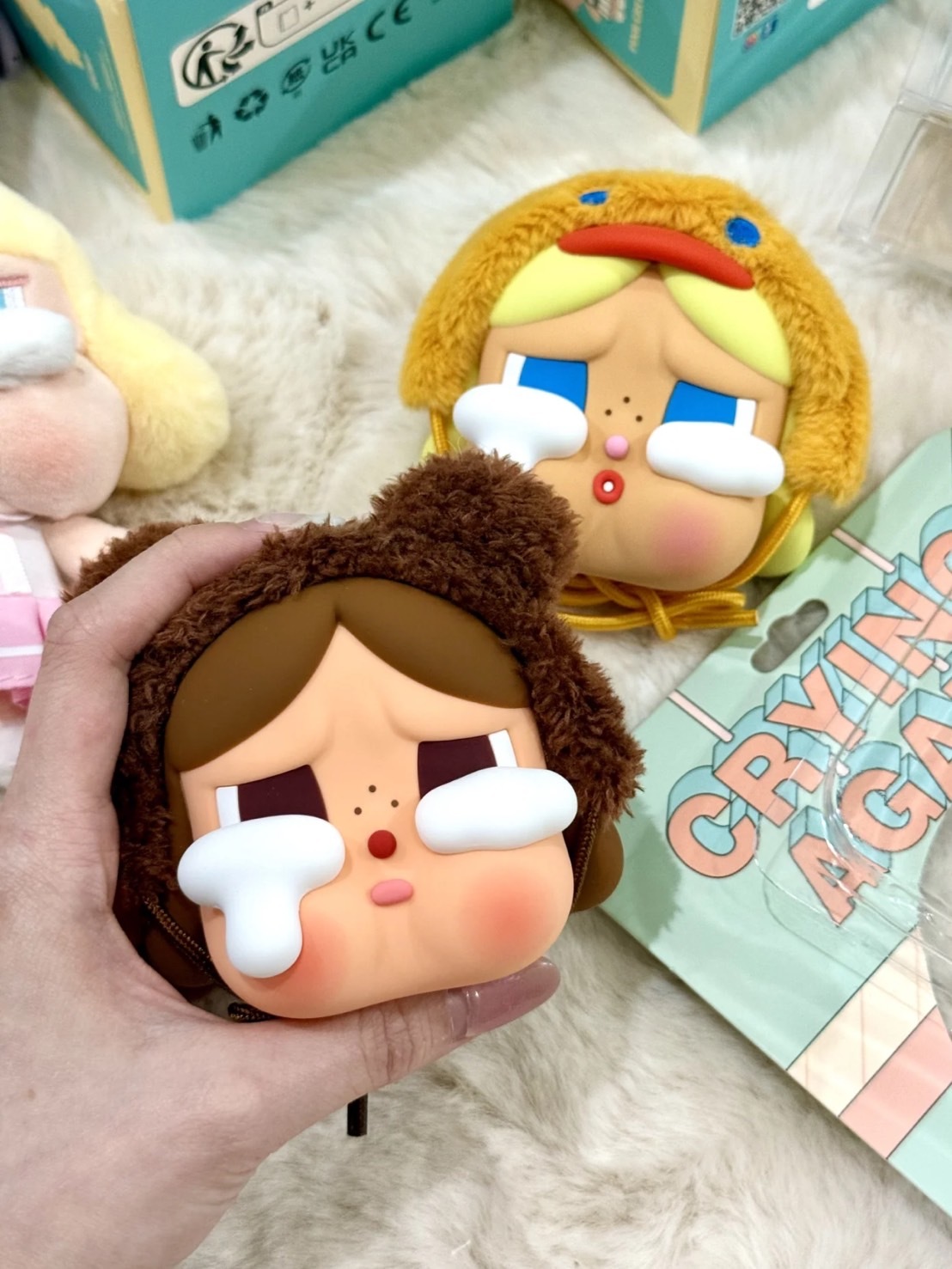 POPMART 泡泡瑪特 CRYBABY 眼淚工廠系列 耳機零錢包 吊飾