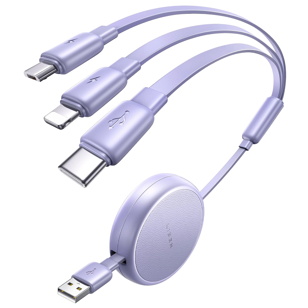 【Lisen】L105 伸縮數據線USB to Type-C+Lightning+Micro