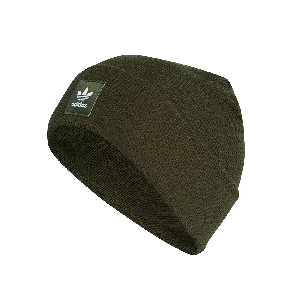 Adidas AC Cuff Knit 橄欖綠色 運動 休閒 帽子 保暖 針織 愛迪達 三葉草 毛帽 IY7030