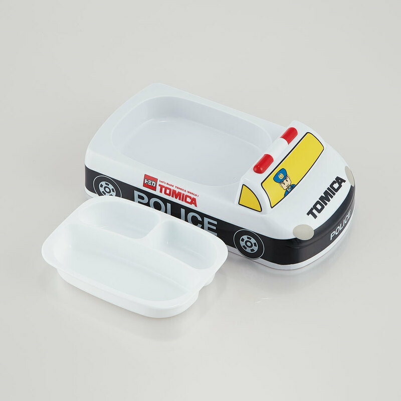 【Skater】TOMICA DIE-CUT LUNCH PLATE (White)