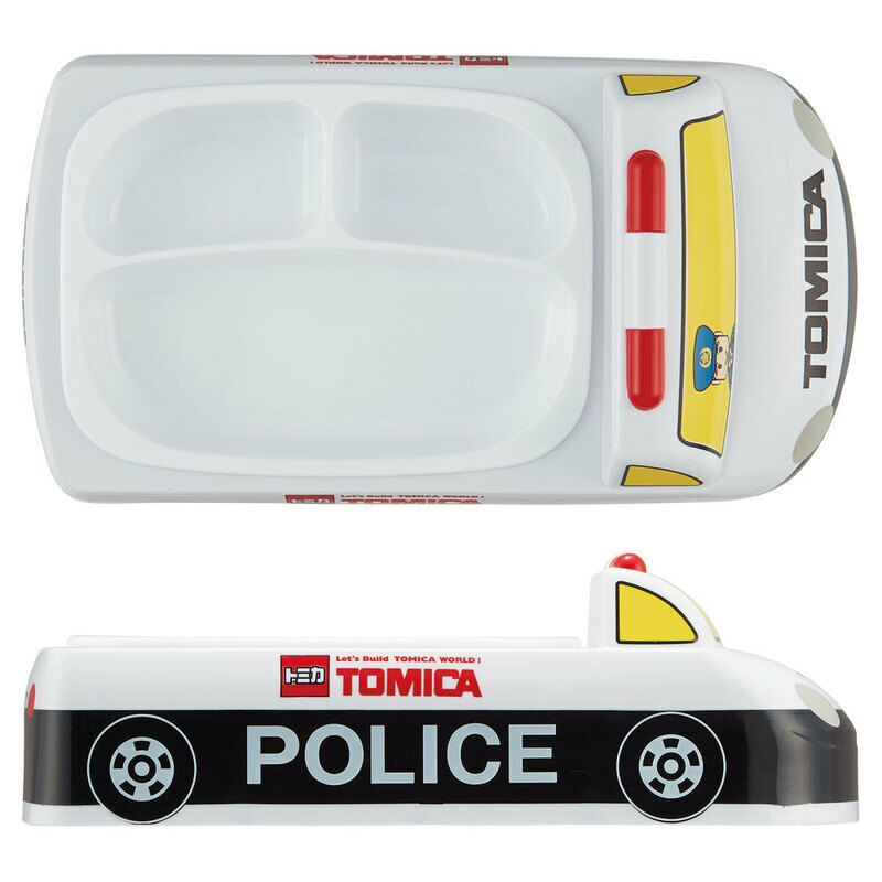 【Skater】TOMICA DIE-CUT LUNCH PLATE (White)